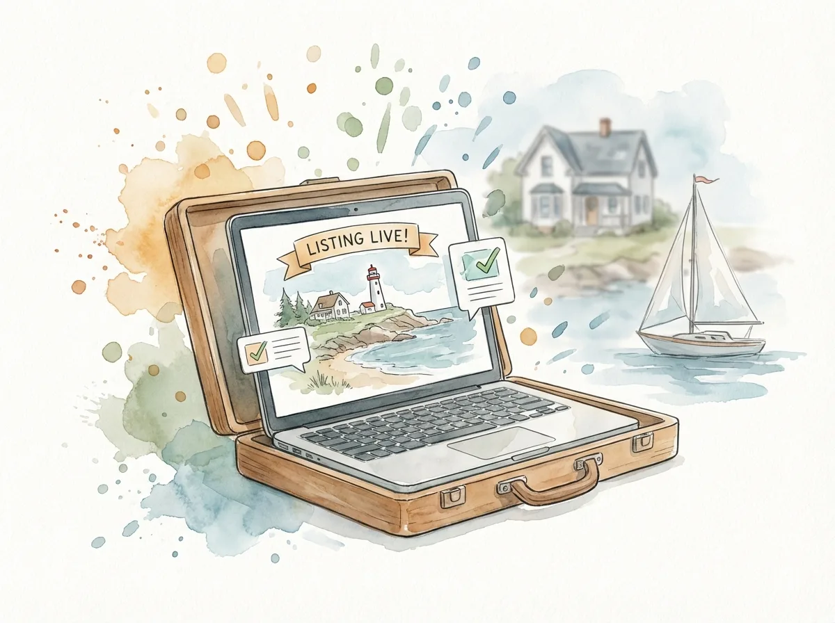 Vacation rental listing going live with bookings appearing