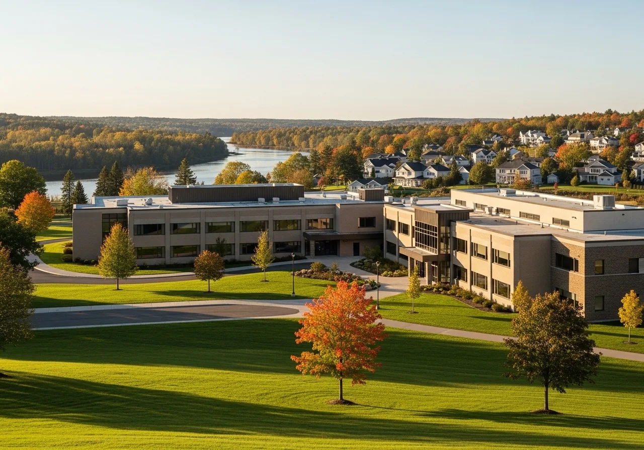 Watercolor illustration of Bible Hill, Nova Scotia