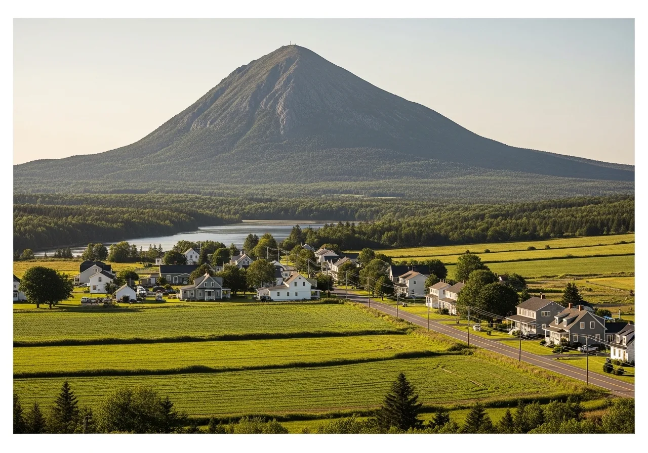 Watercolor illustration of Canning, Nova Scotia
