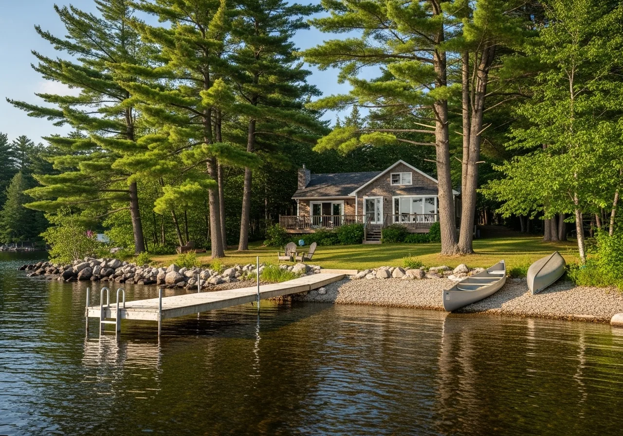 Watercolor illustration of Hammonds Plains, Nova Scotia