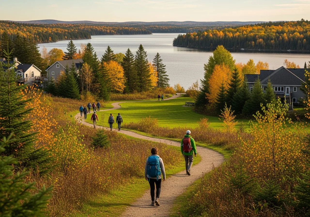 Watercolor illustration of Timberlea, Nova Scotia